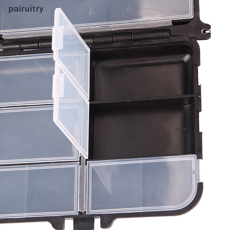 Prt Kotak Penyimpanan Umpan Pancing, Organizer Kait Umpan Dua Sisi Portabel, Mini Utility Lures Fishing Box PRT
