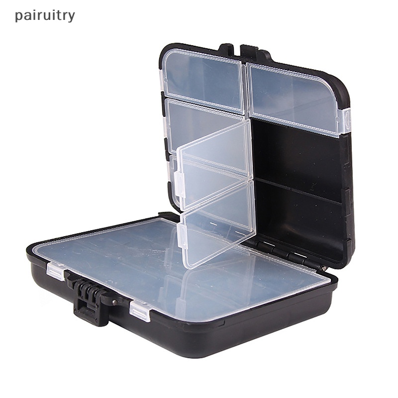 Prt Kotak Penyimpanan Umpan Pancing, Organizer Kait Umpan Dua Sisi Portabel, Mini Utility Lures Fishing Box PRT
