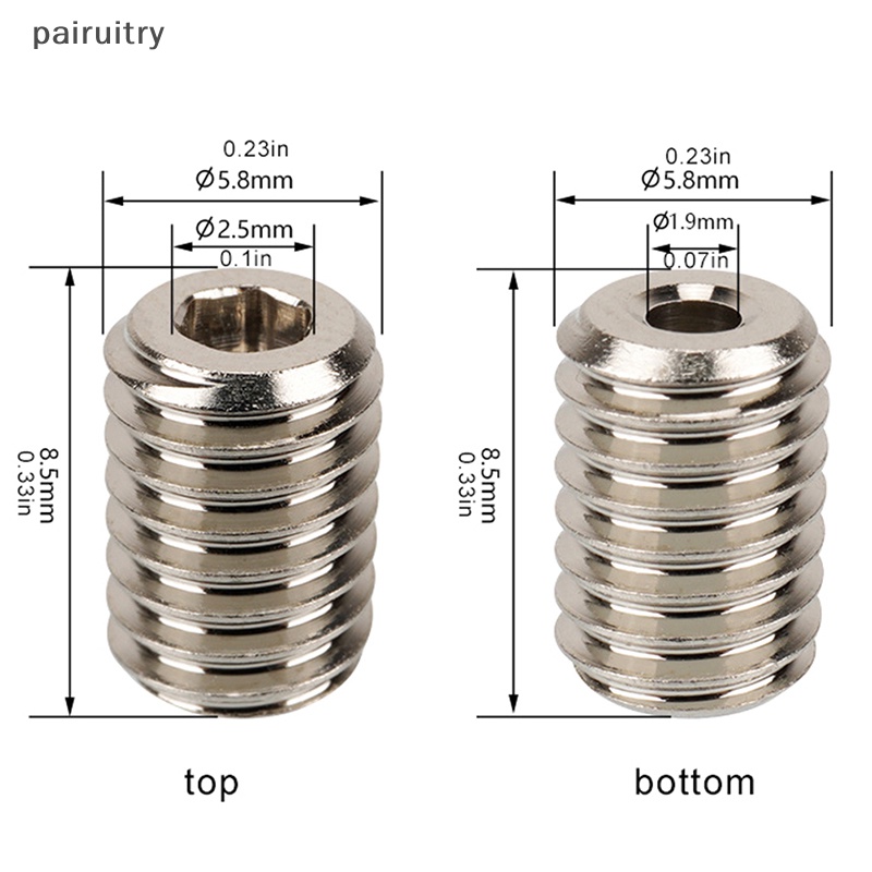 Prt 1Pc V6 Volcano Hotend Adapter CHT Nozzle Konektor Tembaga Blok Transisi PRT