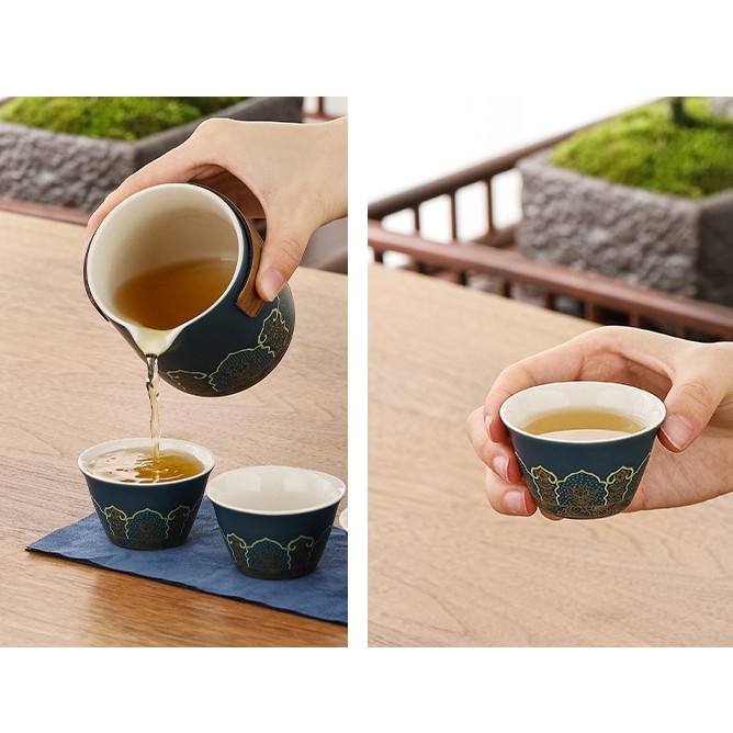 Chinese Tea Set Tas Kulit Leather Bag Tea Set Murah Kado Souvenir Gift Gift Box Tea Set Harga Grosir Termurah