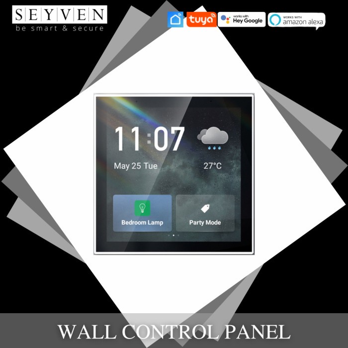 

SEYVEN SMART MULTI CONTROL TOUCH SCREEN PANEL WALL CONTROL WIRELESS