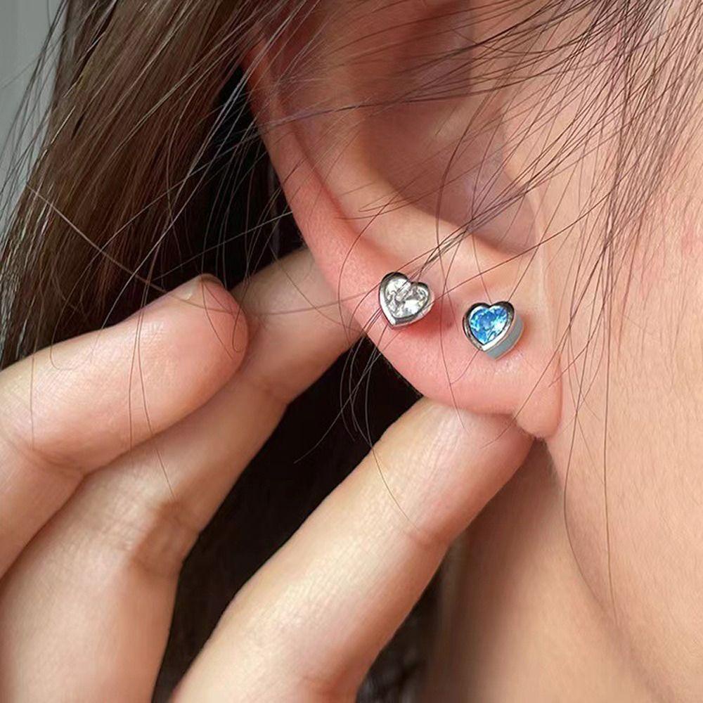 Mxbeauty Anting Wanita Serbaguna Chic Desain Niche Fashion Perhiasan Berlian Imitasi Tembaga Sederhana Gaya Korea Earrings