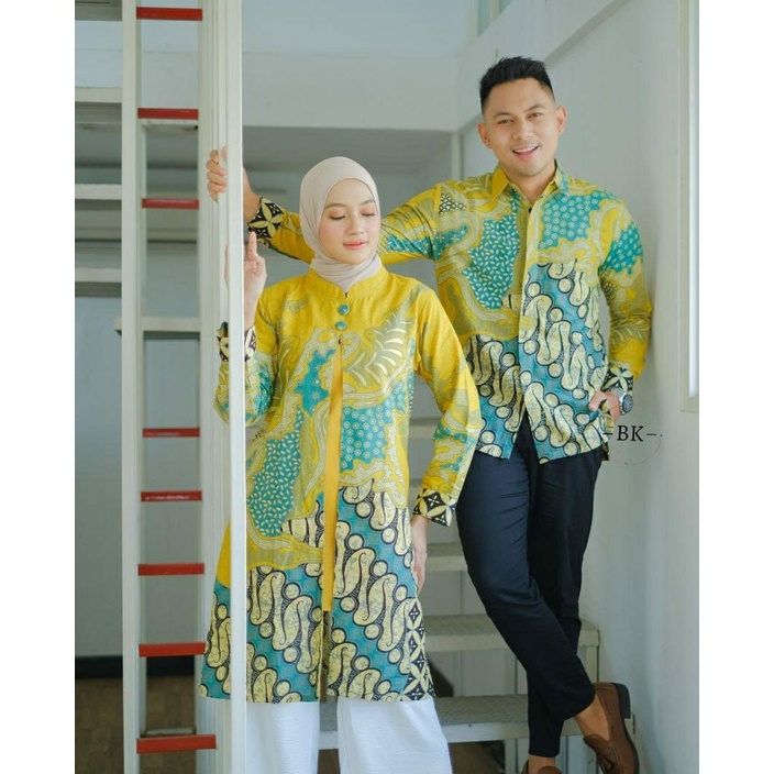 Batik couple pasangan modern premium | Batik couple pria dan wanita premium | Batik couple pasangan 