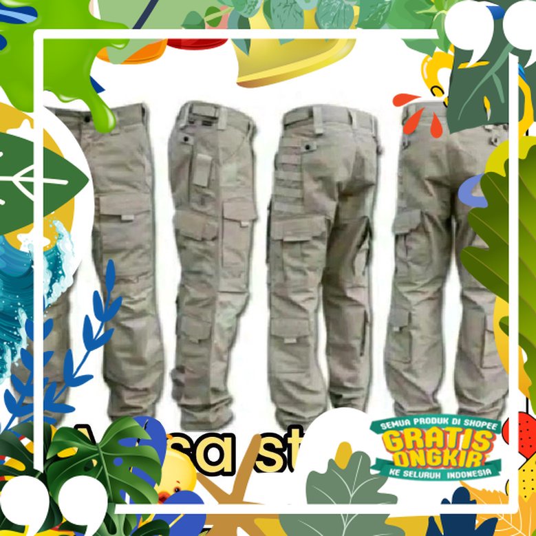 COD CELANA KITANICA  PDL CARGO TERBARU/ Anakanak kado ultah merah pink ungu kuning hitam biru tk sd 