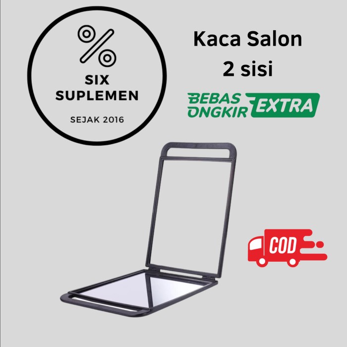 Kaca Barber Kaca Salon Kaca 2 Sisi Belakang Cermin Barber