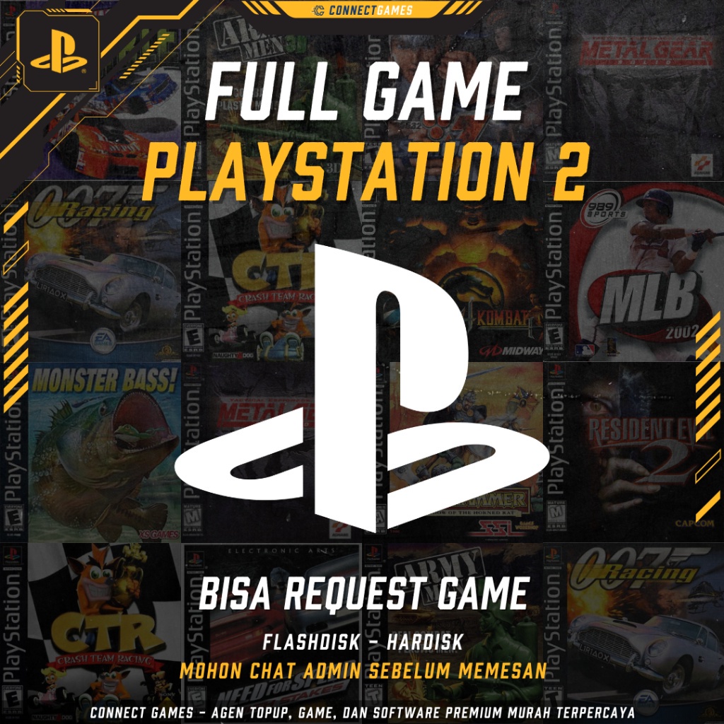 Flashdisk/Hardisk Game PS 2 (Bisa Request) | HDD External untuk Game PS 2