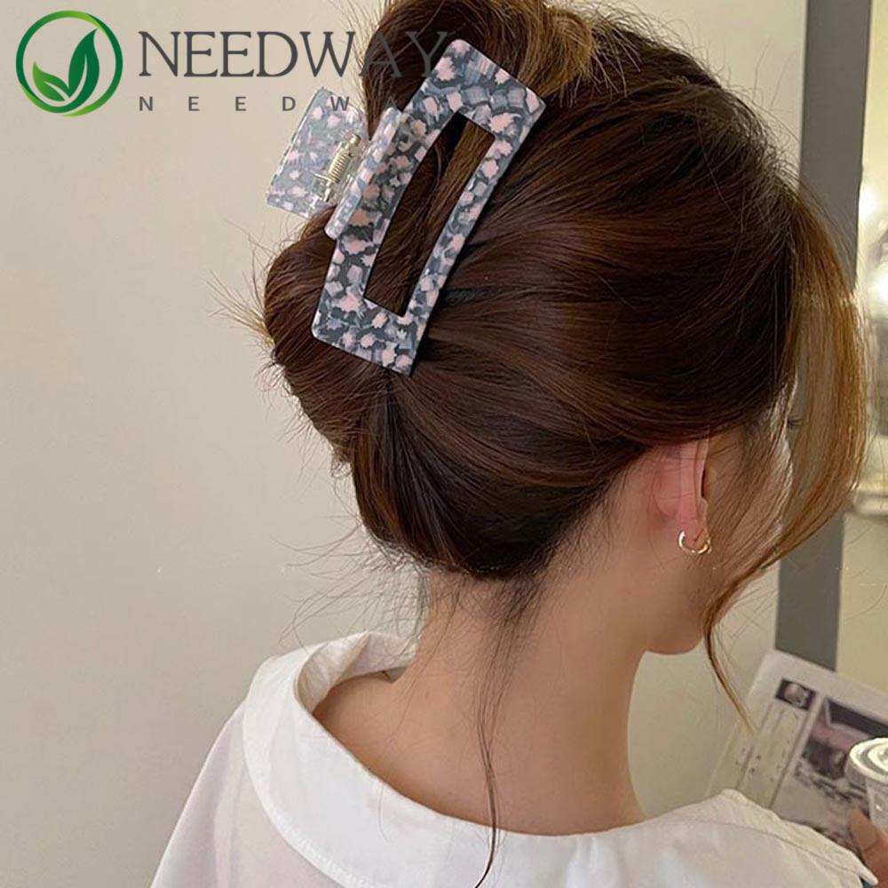 Needway   Asetat Rambut Cakar Manis Baru Heardress Ins Bunga Baru Ponytail Holder Kupu-Kupu Bunga Jepit Rambut Fashion Hiasan Kepala Korea Hiu Klip