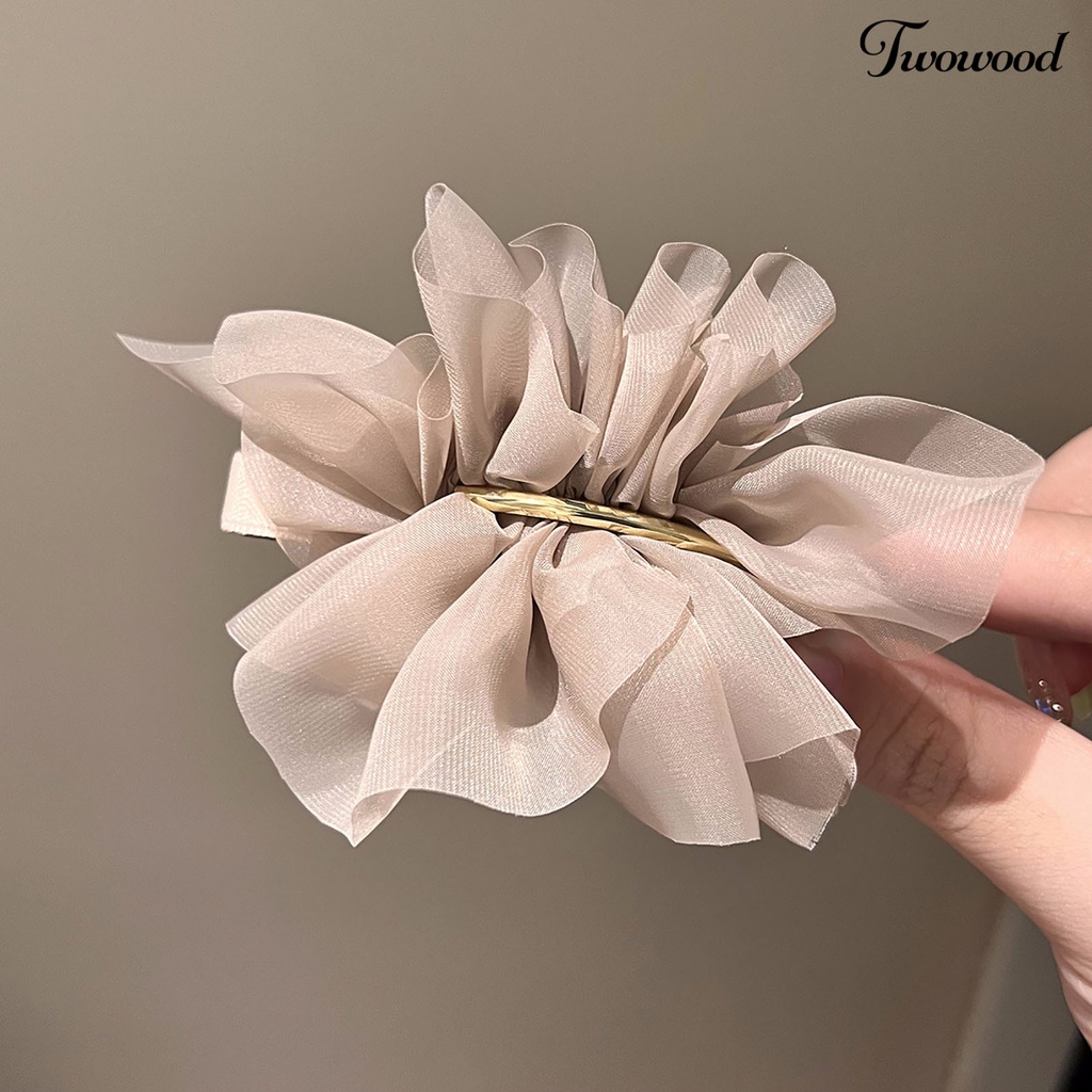 Twowood Non-Slip Pengerjaan Indah Musim Semi Jepit Rambut Bunga Besar Dekorasi Gadis Rambut Klip Aksesoris Rambut