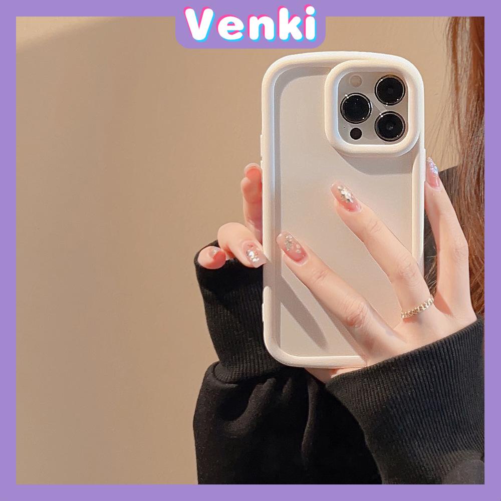 VENKI - Untuk iPhone 11 iPhone Case Kulit Matte Terasa Hitam Putih Airbag Shockproof Protection Camera Lubang Besar Kompatibel dengan iPhone 1413 Pro max 12 Pro Max xr xs max 7Plus 8Plus