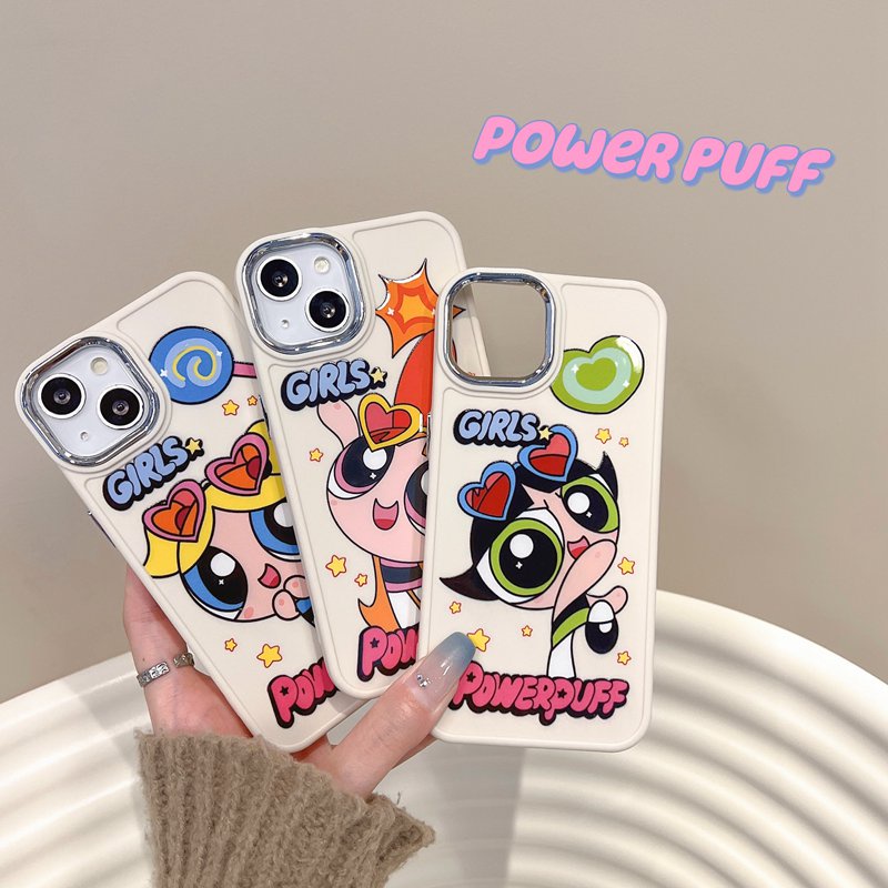 All New Electroplated Camera Skin Silicone Soft Case IPhone 11 12 13 14 Pro Max Women's Fashion Gift Cute Cartoon Phone Case Who's Got the Power