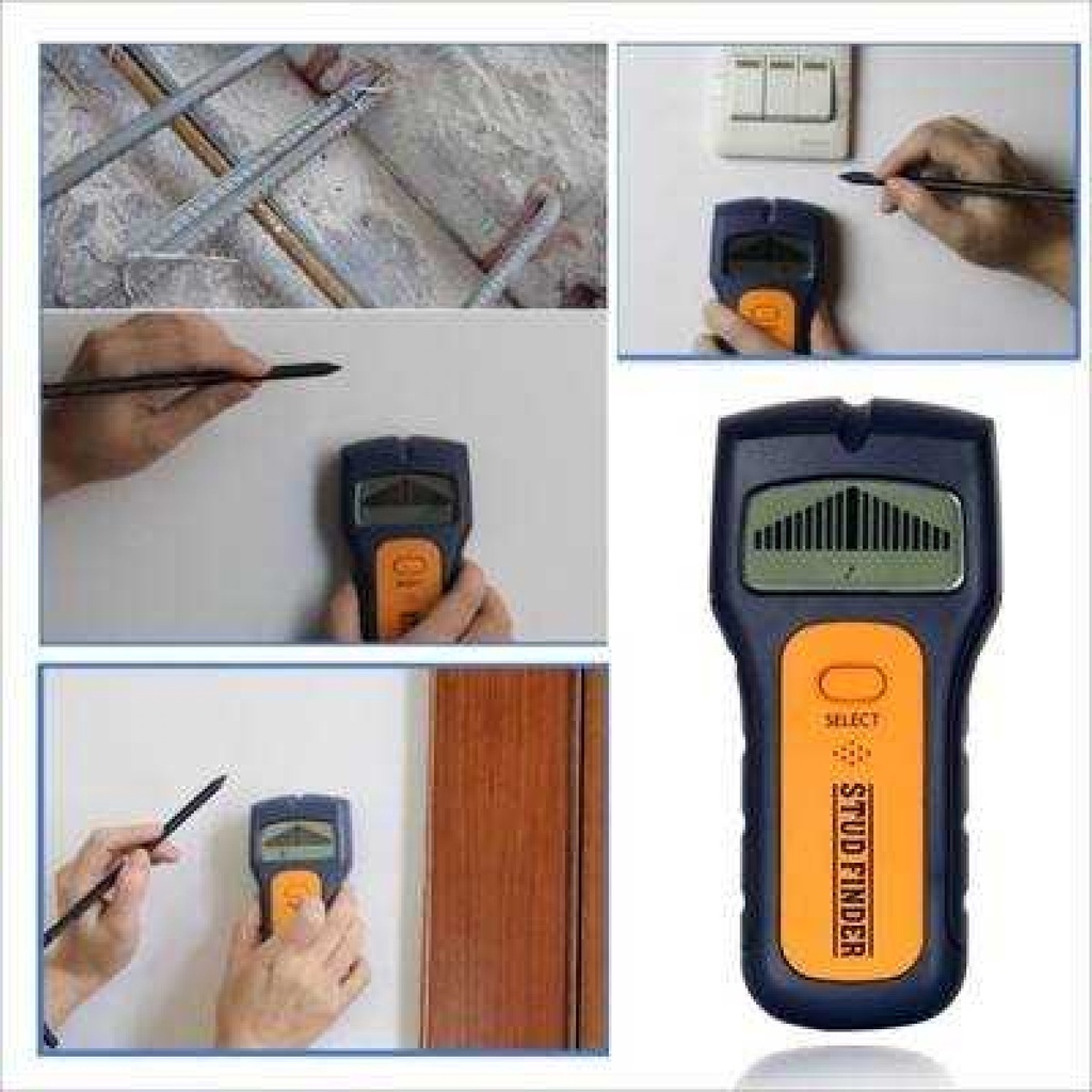 Alat Pendeteksi Logam Kayu Pada Dinding Detector Stud Finder With LCD