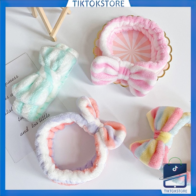 TIKTOK - D6082 Headband Wanita / Bando Korea Fashion Wanita Import / Bandana Motif Pita B281 / Bando Rambut