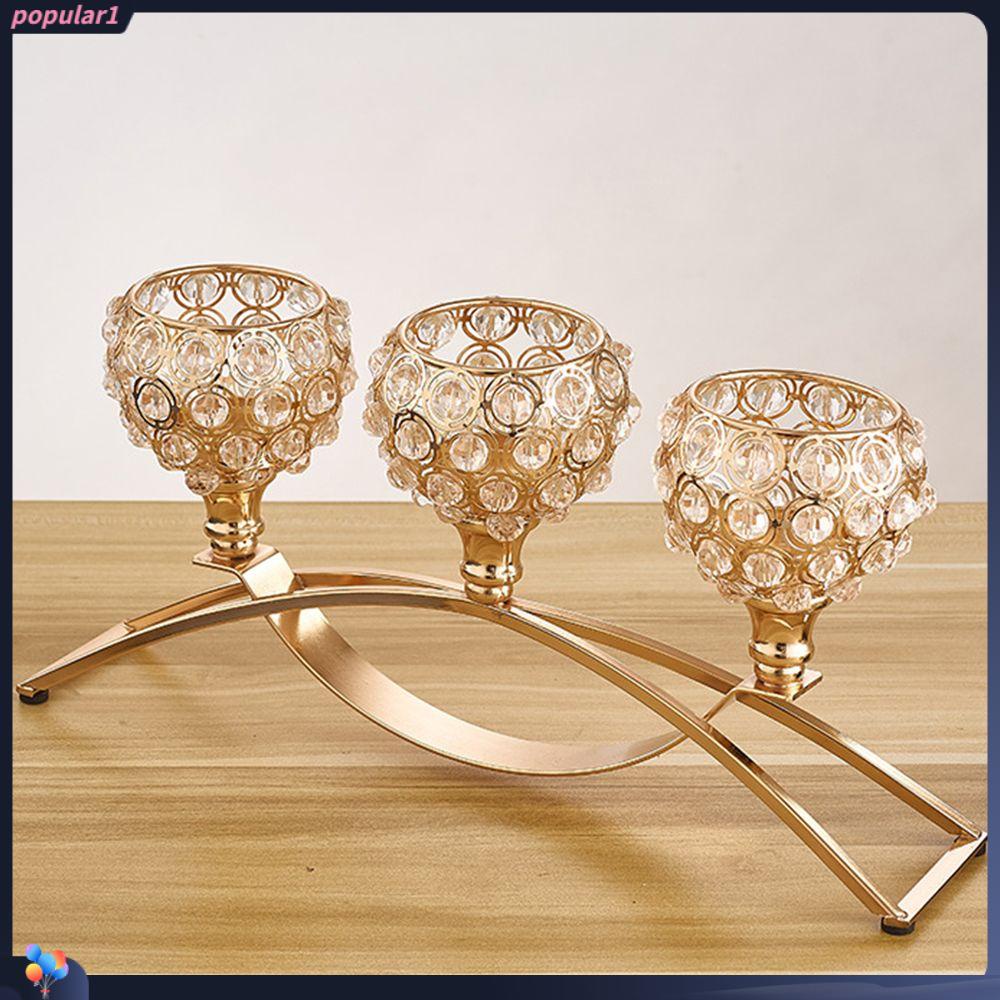 Populer 3 Arms Candelabras New Tealight Romantic Candlestick