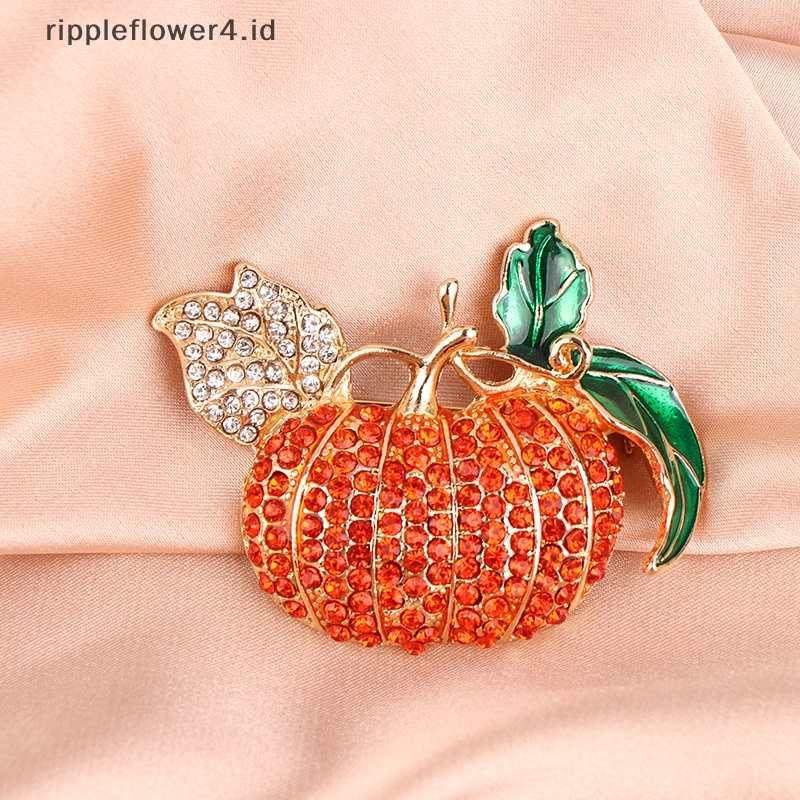{rippleflower4.id} Bros Kreatif Untuk Wanita Labu Festival Pesta Hadiah Yang Indah Perhiasan Panen Bros Labu~