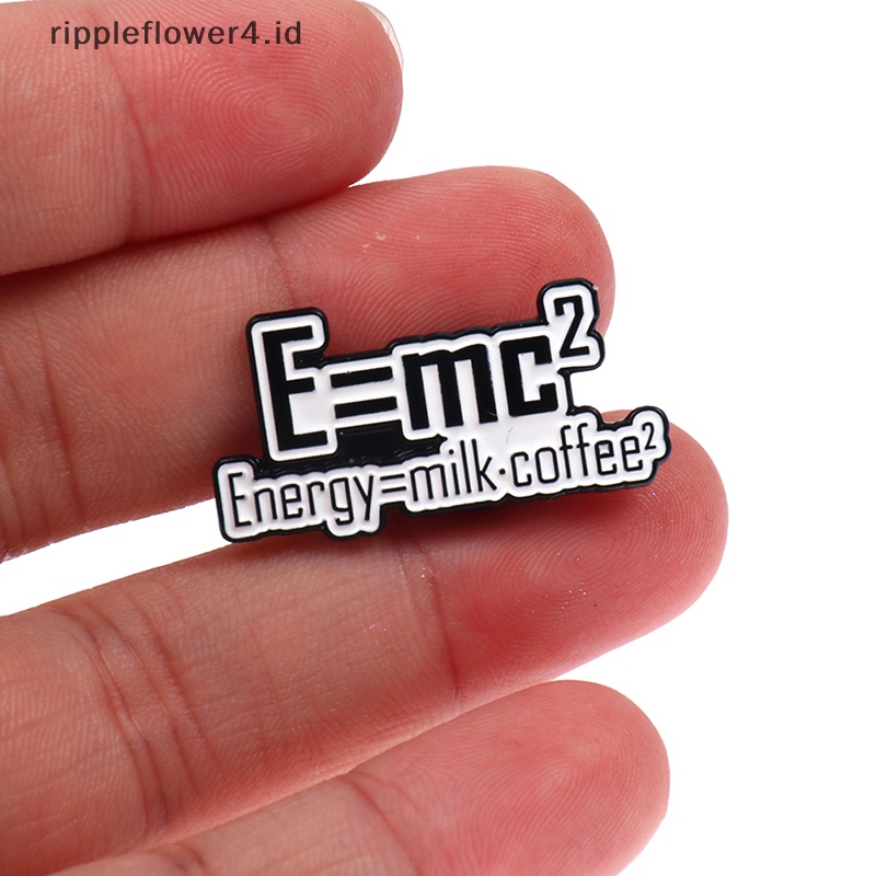 {rippleflower4.id} 1pc Science is Magic Enamel Pin Bros Tas Kerah Pin Hitam Putih Badge Jewelry~