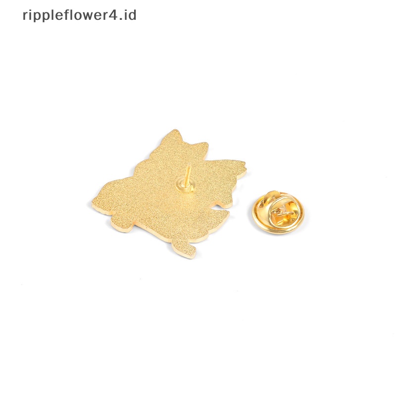 {rippleflower4.id} Pin Mythoy Yunani Kuno Tiga Serigala Neraka Anjing Bros Pin Logam Enamel Kerah Mantel Ransel Lencana Pin Hadiah~