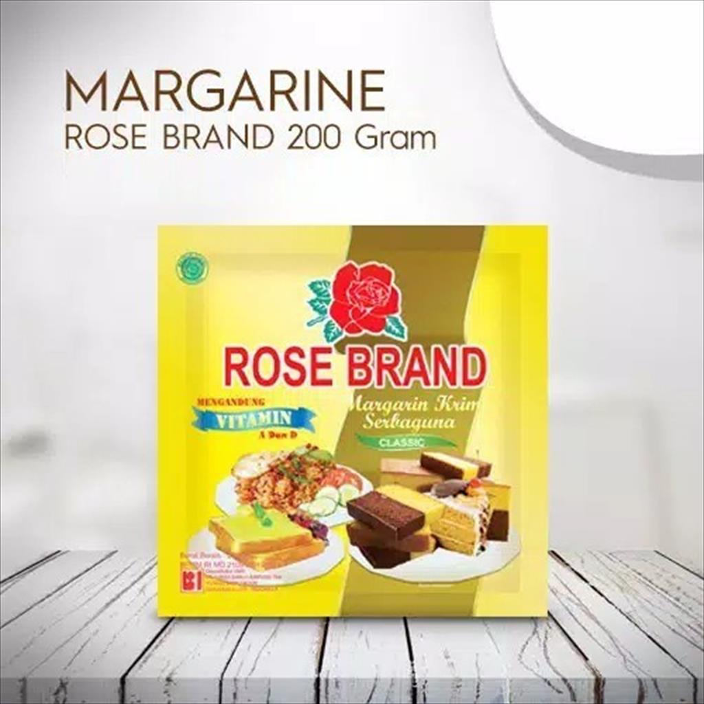 MARGARINE ROSE BRAND 200 GR MENTEGA SERBA GUNA ROSEBRAND CLASSIC HALAL