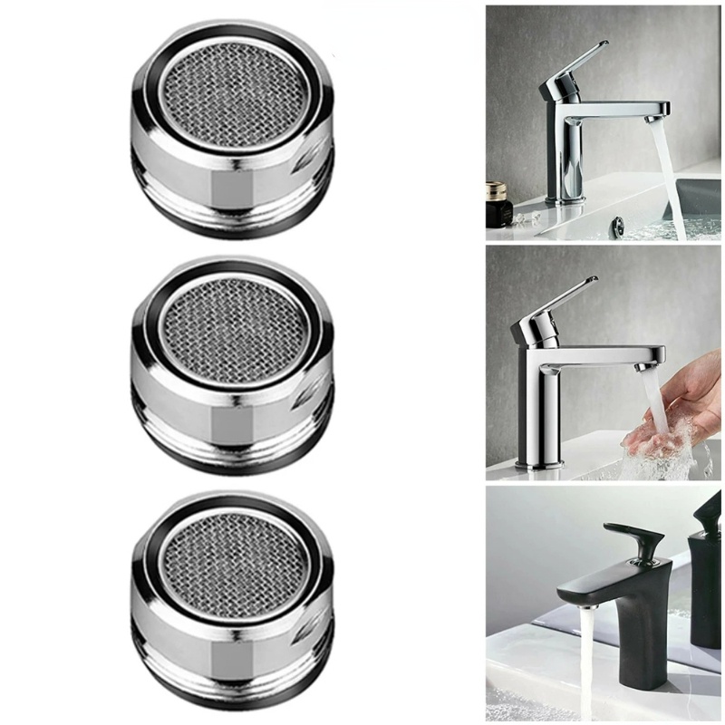 M24 24mm Benang Keran Kamar Mandi Bubbler Male Thread Water Saving Faucet Aerator Replaceable Filter Mixed Nozzle Brass Water Saving Faucet Aerator Wastafel Dapur Aerator Saringan Keran