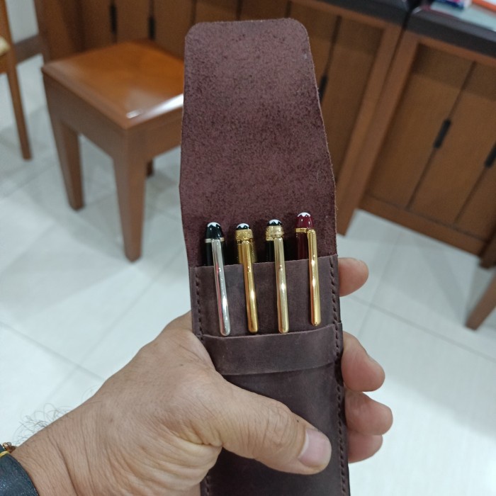 

HOLDER /CASE PENA KULIT ASLI ISI 4 no montblanc st dupond