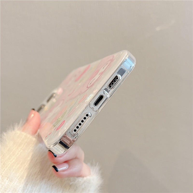 Ins Kuromi Cocok Untuk iPhone 14 Pro Max Casing Ponsel iPhone Double-layer Pola Dicetak Kompatibel Dengan Iphone13 13pro 13prm iPhone 11 11pro 14plus 12Pro Max Shockproof TPU Phone Case