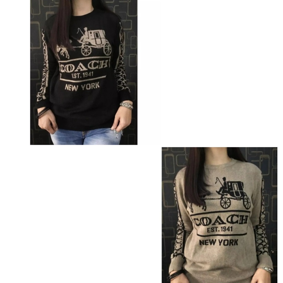 ATASAN WANITA /BAJU WANITA/BAJU RAJUT WANITA//Baju rajut import motif kuda terbaru realpict