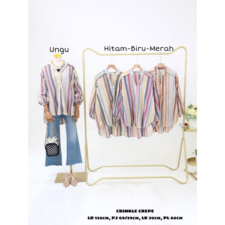 Blouse Candy Stripe Oversize - 2301.01.028