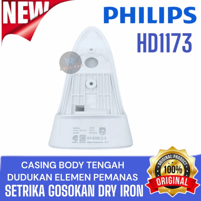 BODY TENGAH ELEMEN SOLE PLATE PHILIPS SETRIKA HD1173 HD 1173 GOSOKAN ORI