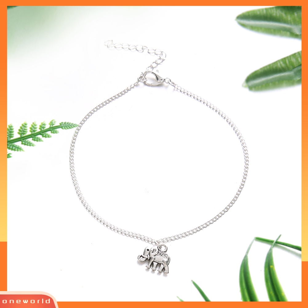 [WOD] Wanita Gajah Liontin Gelang Kaki Ankle Gelang Pantai Sandal Barefoot Perhiasan Hadiah