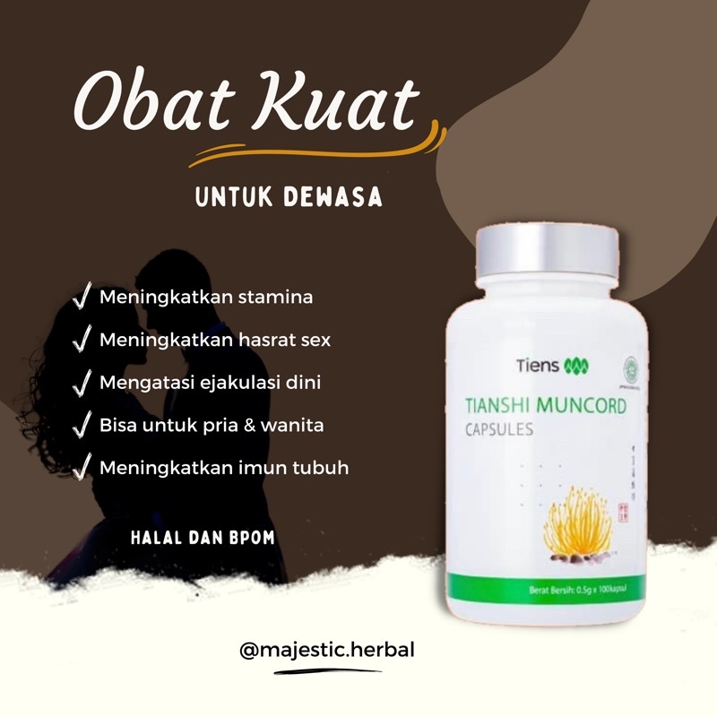 Muncord Cordy-Max Cordyceps [ ECER ] - OBAT KUAT | OBAT KUAT PRIA TAHAN LAMA | OBAT PERANGSANG WANIT