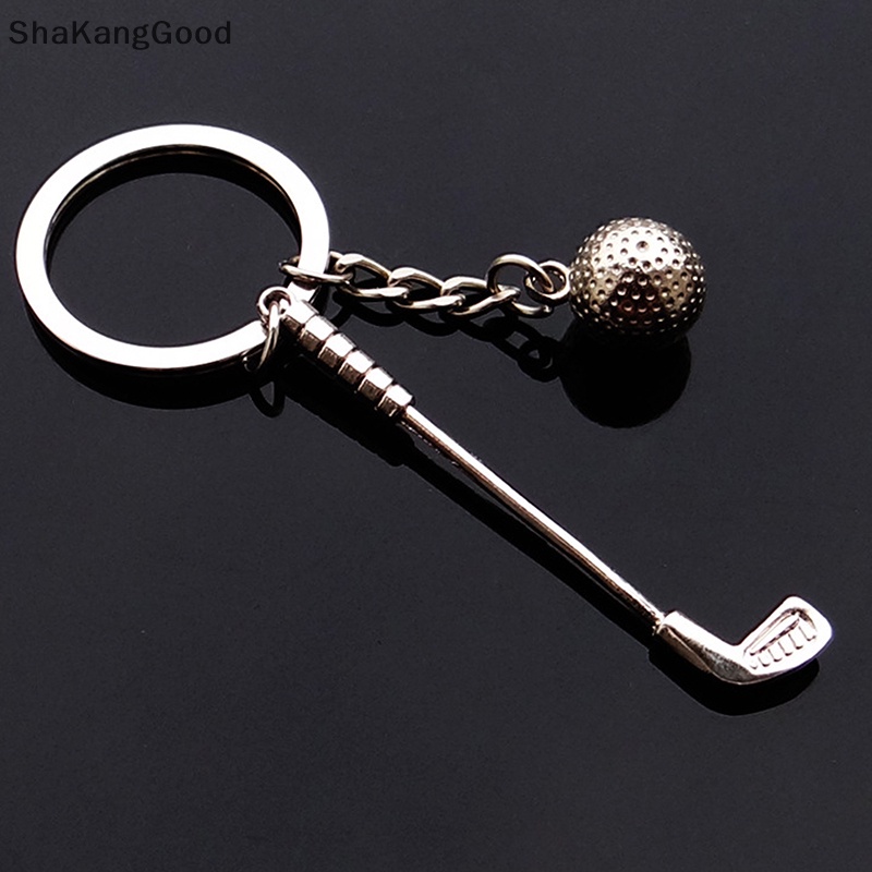 Gantungan Kunci Bola Club Golf Selip Olahraga Bertema Keyring Souvenir Liontin Mainan Fans Hadiah SKK
