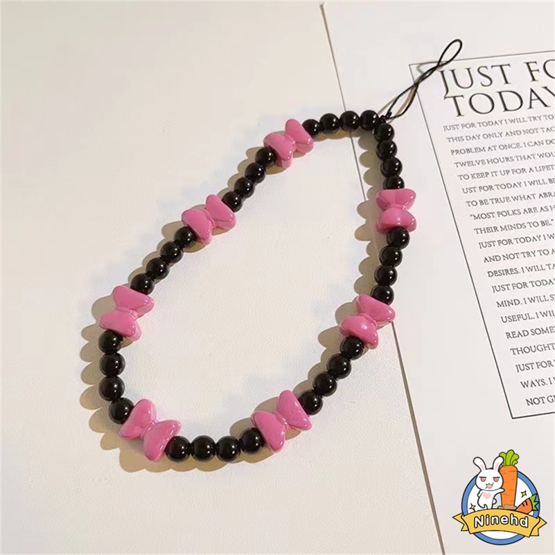 Kreatif Gantung Rantai Ponsel Case Rantai Gantung Cincin Ins Manik-Manik DIY Gelang Mutiara Pergelangan Tangan Tali Anti-Hilang Lanyard Liontin Aksesoris Telepon