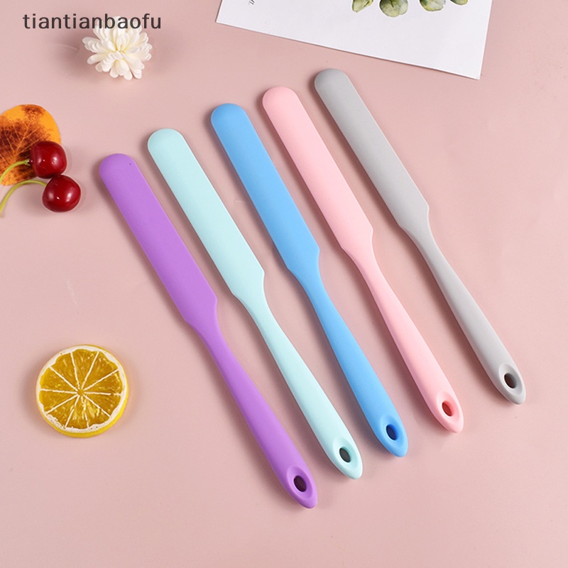 [tiantianbaofu] Reusable Silicone Tahan Panas Kue Krim Mentega Spatula Lilin Aplikator Butik