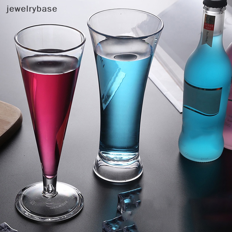 [jewelrybase] Cangkir Cocktail Akrilik Rumah Pesta Pernikahan Bar Goblet Jus Anggur Gelas Minum Butik