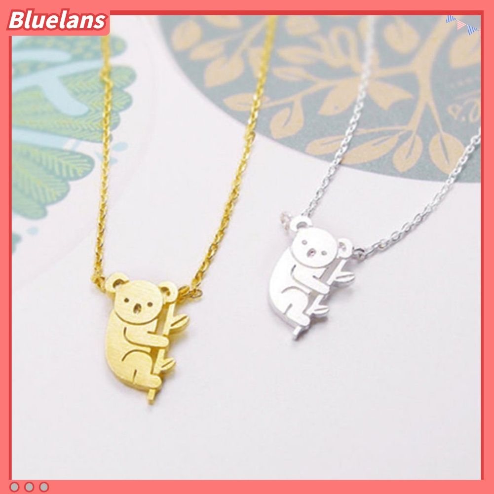 [BLS] Lucu Kartun Koala Beruang Hewan Liontin Fashion Wanita Rantai Kalung Perhiasan