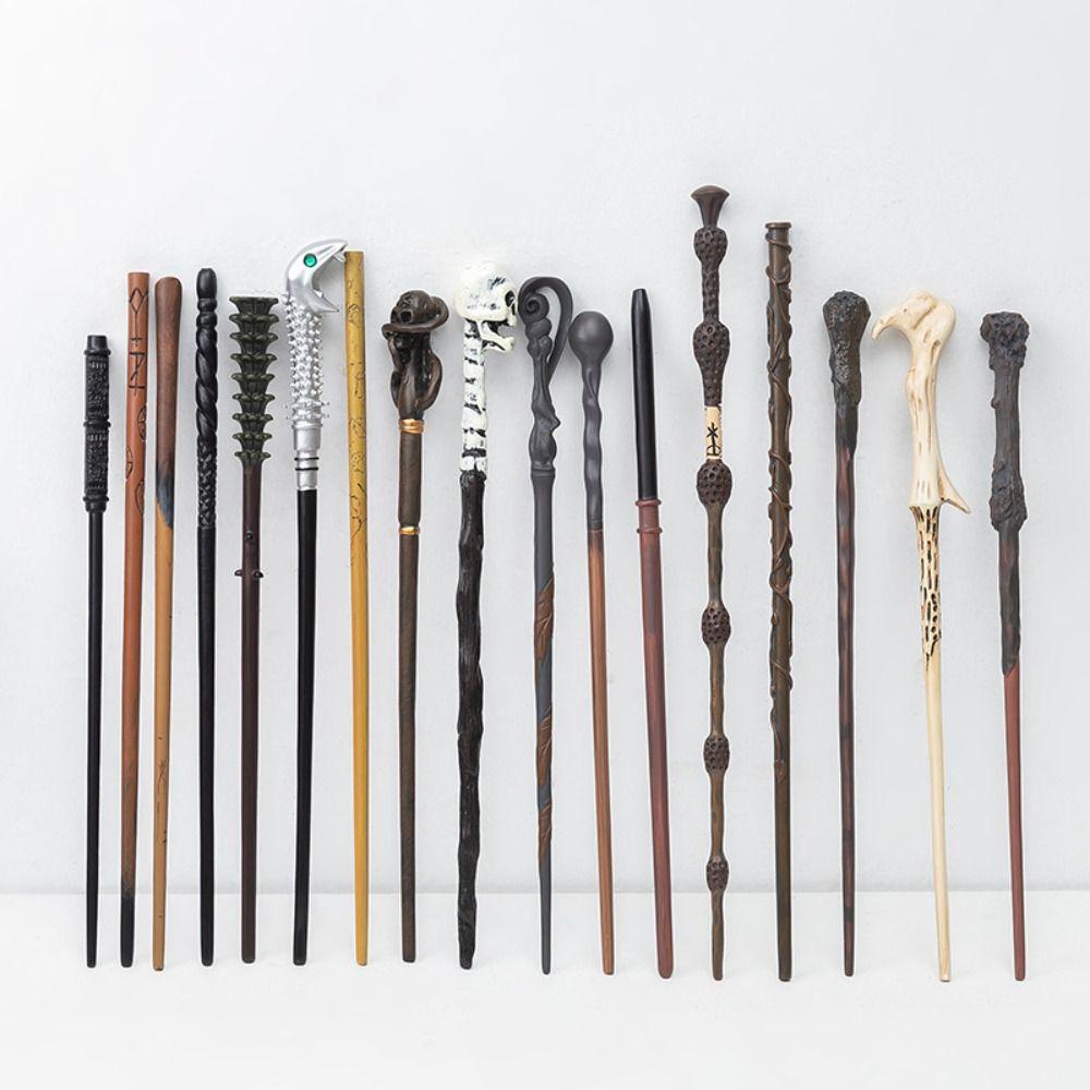 Lanfy Metal Core Magic Wand Fancy Metal Core 35cm Cosplay Props Bellatrix Draco Game Prop Model Mainan Koleksi Sevrus Snape Hermione Wand