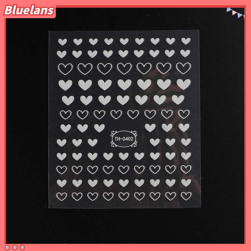 [BLM] Stiker Jantung Kuku Tidak Luntur Perekat Diri Tidak Jatuh Yang Dapat Dilepas DIY Gloss Valentines Day Nail Art Lover Cute Slider Nail Supplies