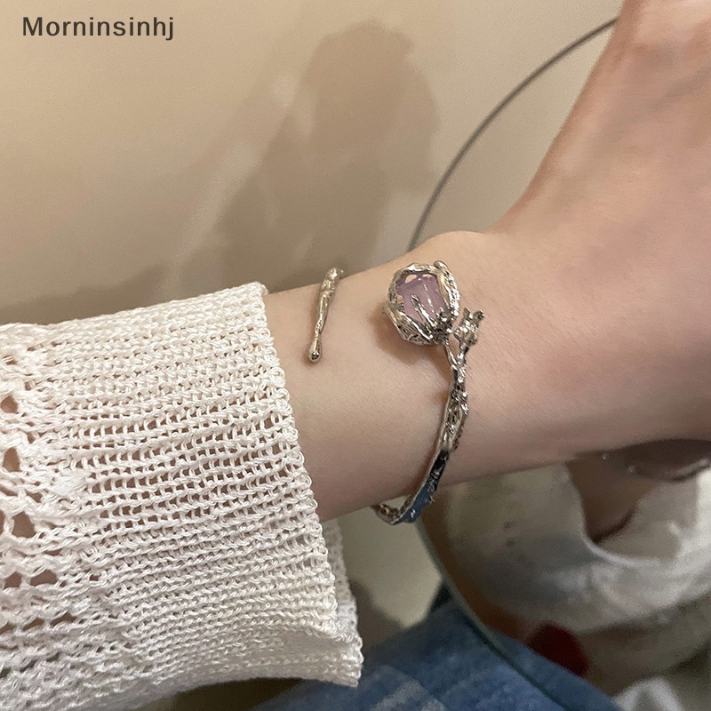 Mornin Fashion Rose Gelang Gothic Lava Tidak Teratur Alloy Adjustable Bunga Bangle Untuk Wanita Pesta Pernikahan Hip Pop Perhiasan Aksesoris id