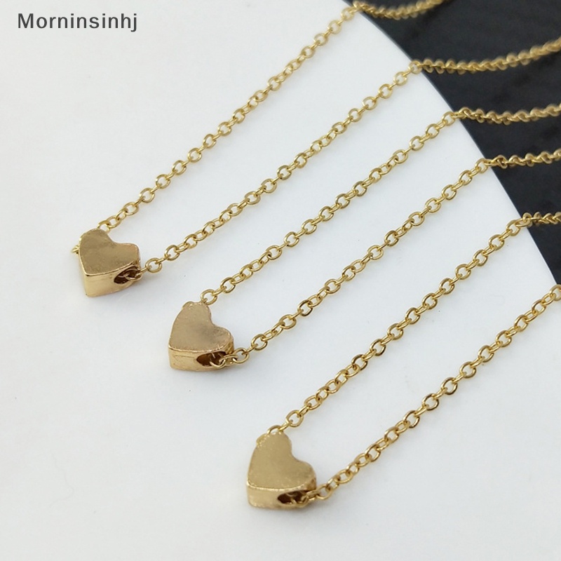 Mornin Kalung Liontin Hati Minimalis Untuk Wanita Klavikula Kalung Fashion Perhiasan Pernyataan Gadis Hadiah id