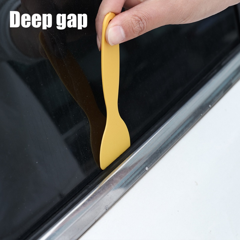 [Harga Grosir] Car Window Vinyl Film Wrapping Scraper Kuning Plastik Stiker Mobil Beauty Squeegee Auto Window Windshield Salju Air Alat Pembersih Otomotif Styling Aksesoris