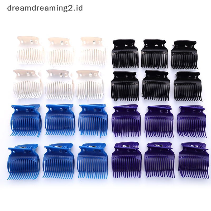 (drea) 6pcs Salon Hot Roller Super Pewarna Rambut Perm Isolasi Klip Alat Penata Rambut //