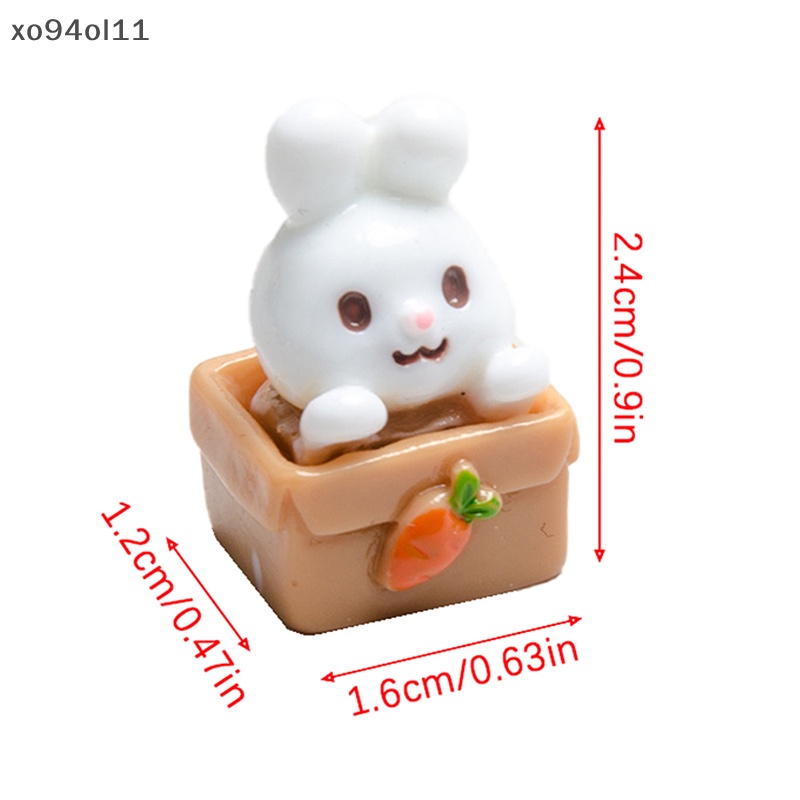 Xo 1Pc Rumah Boneka Miniatur Pot Hewan Anjing Bebek Kelinci Beruang Ornamen Lanskap Mikro Boneka Dekorasi Rumah Mainan OL