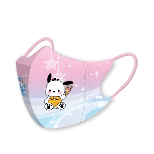 MASKER SANRIO 3D ANAK 3-13 THN MASKER MULUT CINNAMROLL KUROMI MELODY POM PURIN