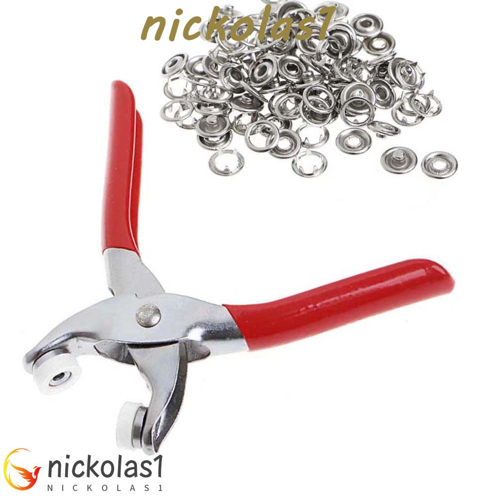 Nickolas1 Tang DIY Alat Baju Praktis Kancing Lima Cakar Kancing Pengikat Kancing Jepret Kancing Pakaian Claw Buckle Install Tool