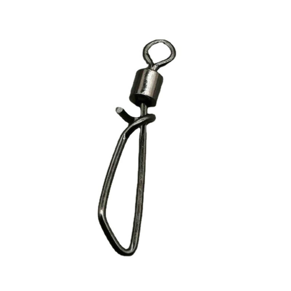 AUGUSTINA Augustina Memancing Rolling Swivels Snap Gaya Amerika 50 Pcs Rotating Ring Konektor Pancing Aksesoris Memancing Putar T-Shaped Swivel