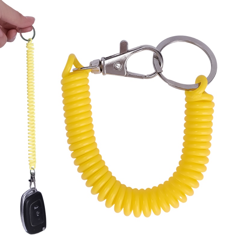 [Harga Grosir] Tali Pengaman Tether Cell Clasp Hook Anti-Lost Hold Straps Retractable Spring Rope Color Phone Cord Keychain Outdoor Drop Protection Lanyard Ponsel