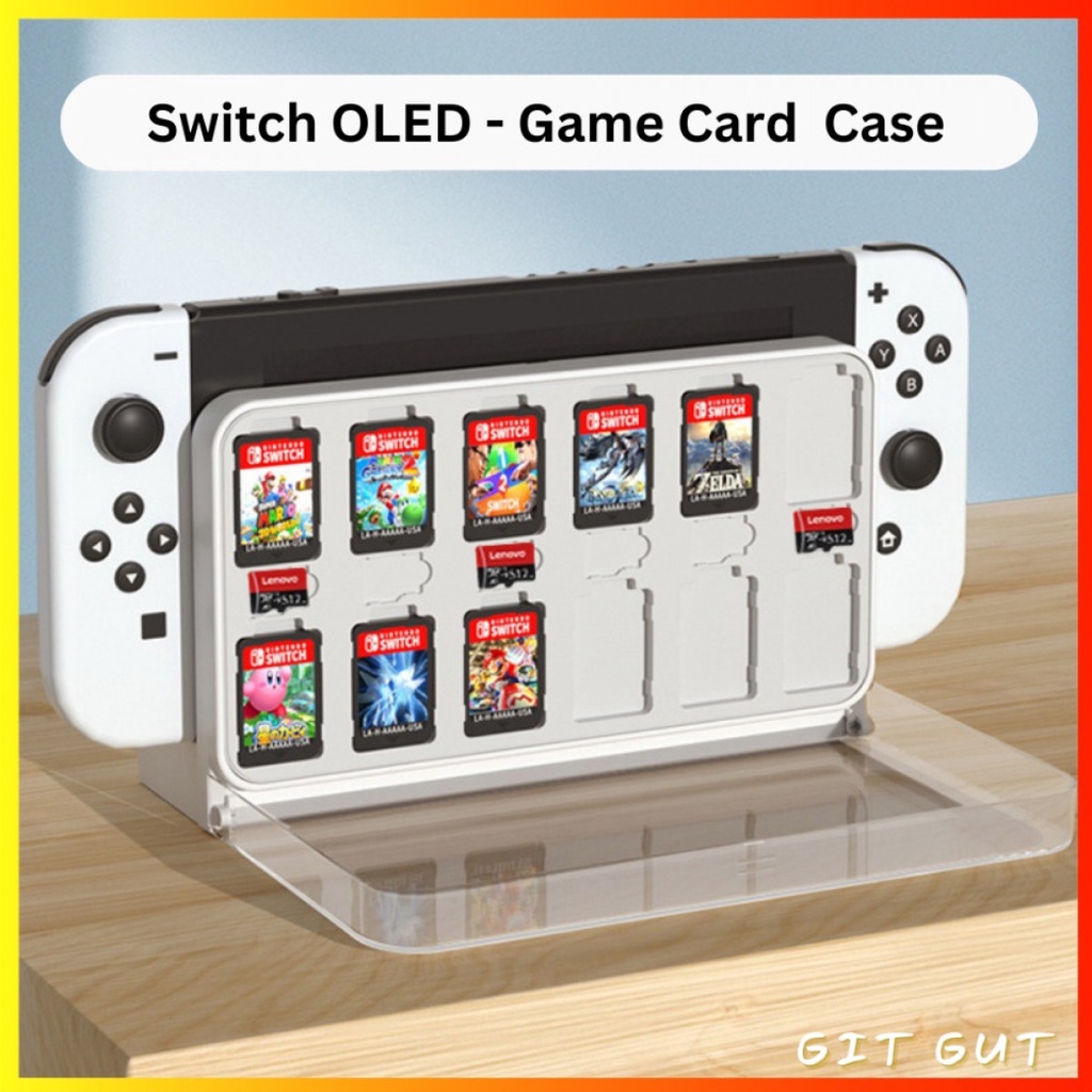 Nintendo Switch OLED Dock Cover with Dockable Game Card Case