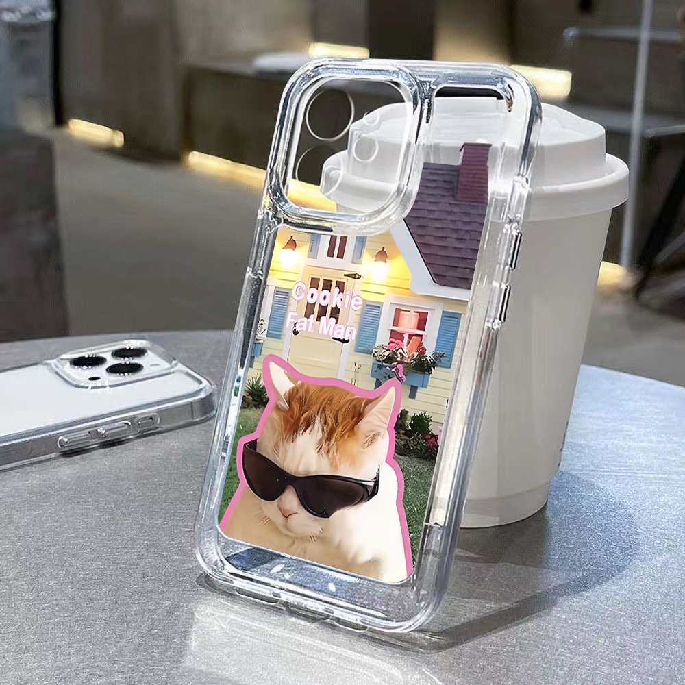 Casing Kucing Anjing Keren Untuk Oppo A16 A16K A16E A11K A11X A5S A12 A12S A3S A5 A8 A9 A57 A54 A53 A52 A15 A17 A17K A36 A37 A93 A96 A92 A72 A73 A74 A76 A77 Akrilik Space TPU Back Cover