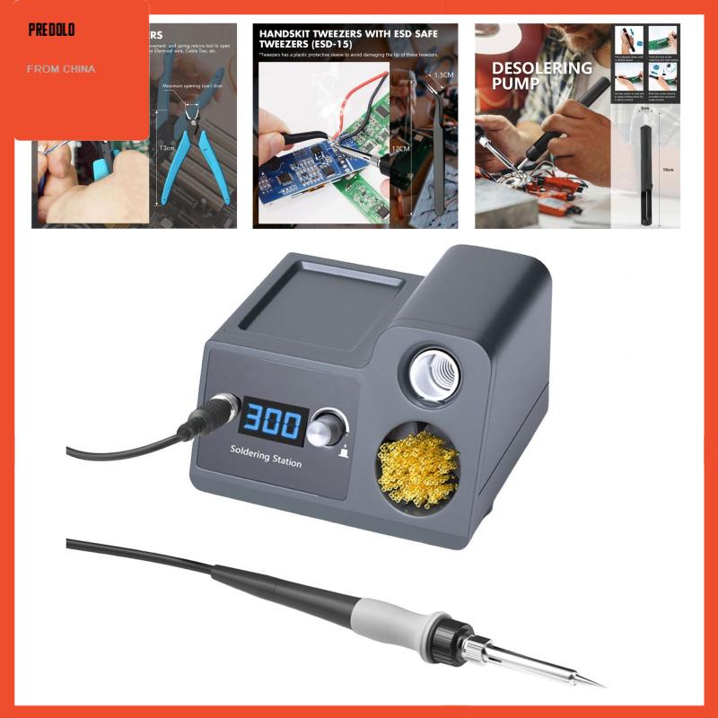 [Predolo] Solder Station 65W Digital Soldering Station Untuk Papan Sirkuit Perbaikan DIY