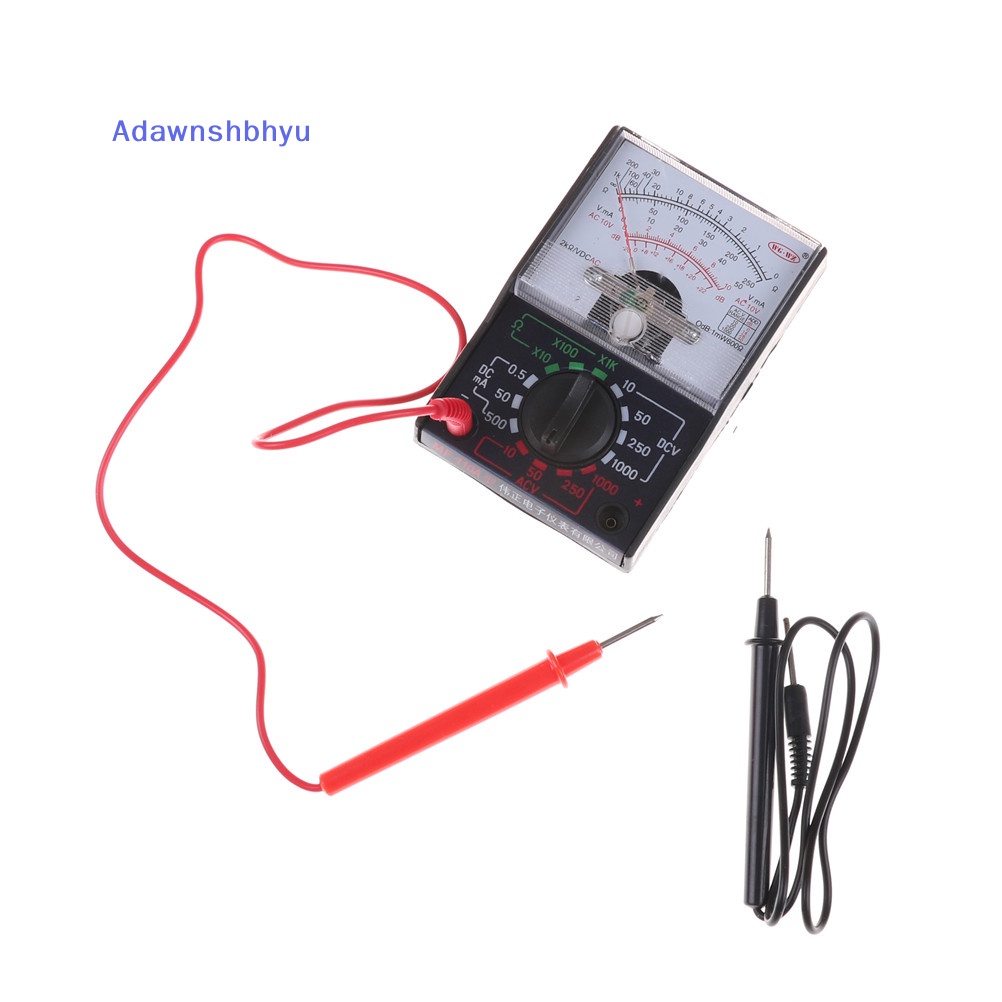 Adhyu DC/AC 1000V Voltmeter 250mA Ammeter 1K Resistance Meter Ana Multimeter Alat ID