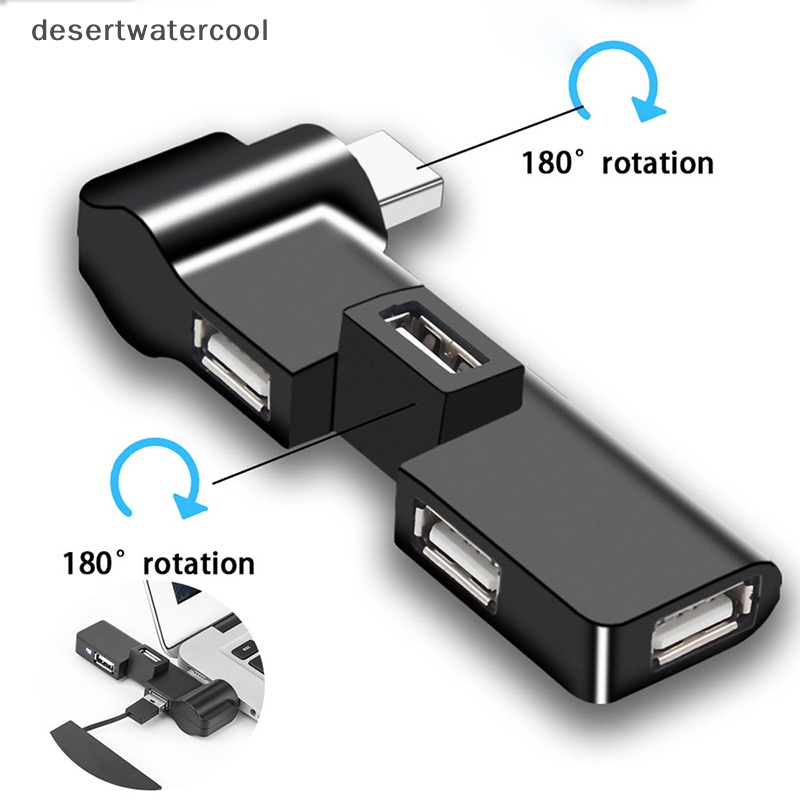 Deid Konektor Adaptor Kabel Data Mini Usb Rotatable 4port Usb 2.0 Hub Expander Splitter Martijn